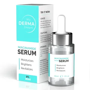 | Niacinamide Serum 5% for Face - Aids in Minimizing Pores, Fading Dark Spots, and Reducing Redness - Rich in Antioxidant Vitamin B3 - Anti-Aging Face Serum