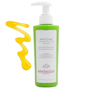 / YUNASENCE Phyto'me Cleansing Nectar & Masque, Oil Balm-to-Milk Cleanser Mask Makeup Remover with Fruit Enzymes, Pineapple & BHA Salicylic acid. For Clear and Even Skin.