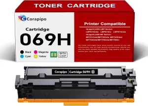 069H High Yield Black Toner Cartridge Replacement for Canon 069/069H Toner Cartridge with ImageCLASS MF753Cdw MF751Cdw MF752Cdw LBP674Cdw LBP673Cdw LBP674Cx 756Cx|with Chip,069H Toner