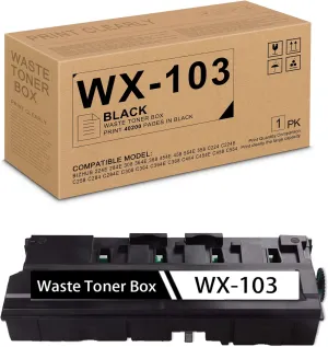 (1 Pack, Black) Compatible WX-103 (A4NNWY1) WX103 Waste Toner Box Replacement for Konica Minolta bizhub 224e 284e 308 364e 368 454e 458 554e 558 C224 C224e Printer, Sold by ARGINK