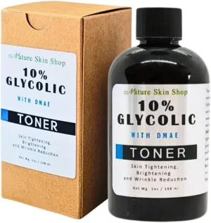 10% Glycolic Acid and DMAE Toner - Skin Tightening and Wrinkle Reduction