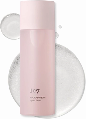 107 Hyaluronic Acid Toner, Lightweight Face Moisturizer, Hydrates, Soothes, and Balances Skin, Refreshing Micro Toner for Dry Skin (5.2 fl oz)
