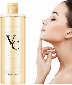 17.6 Oz Kniyea VC Toner, Kniyea VC Soothing Toner, Korean Vitamin C Refreshing Hydrating Rejuvenating Wet Compress Moisturizing Water Lotion (1)