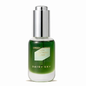 1PC Daisy Sky Green Facial Oil Facial Serum Oil, Soothing Calming Firming Moisturizing Facial Oil, Hydrating Reliving Oil Essence (15ml)