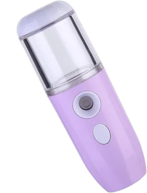 2 Pcs Mini Facial Steamer Sprayer Portable Nano Mister for Beauty Care Instant Moisturizing Charging 26ml Large Capacity Toner Spray for Face