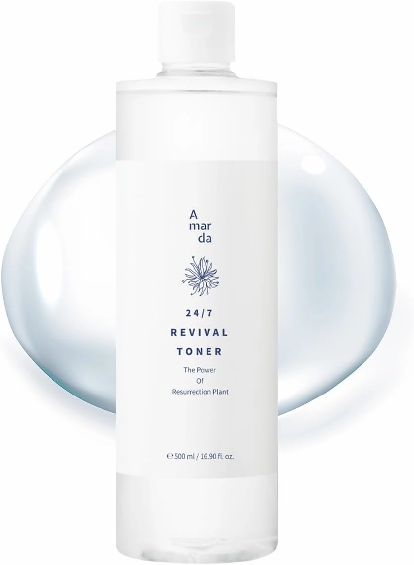 24/7 Revival Toner 500ml (16.9 fl.oz.) Hydrating & Calming Facial Toner for Sensitive Skin, pH-Balancing, Deep Hydration with Centella Asiatica, Glycoin, Glacier Water