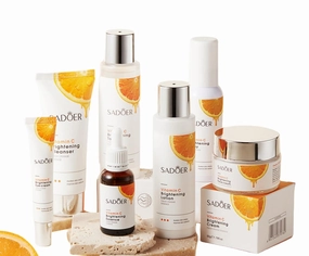 2 Pack For SADOER Vitamin C Skin Care Set,7 piece face skin care set,Moisturizing Skin Care Kit,Facial Skin Care Sets Kits,Cleanser Toner Lotion Facial Cream Eye Cream Serum Hydrating Spray