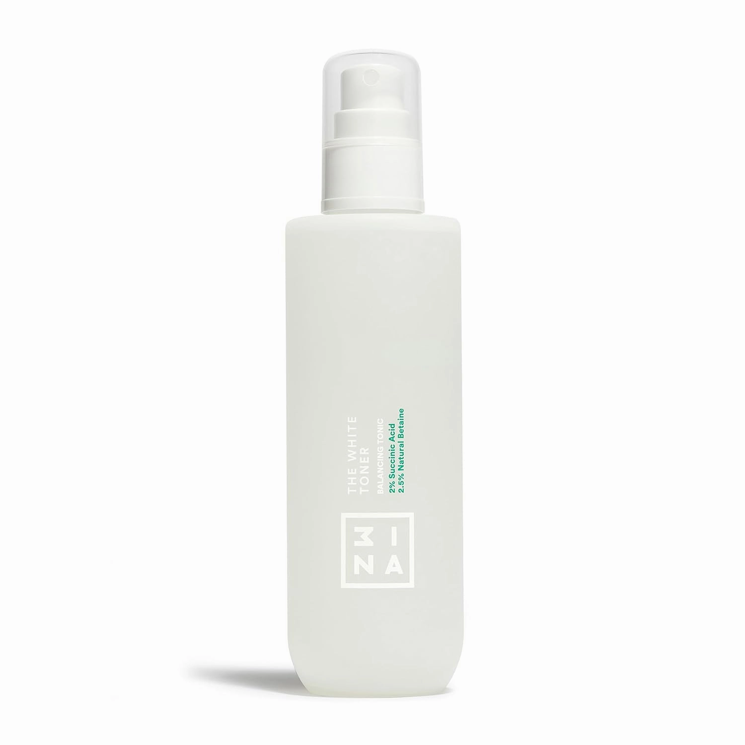 3ina Makeup - The White Toner - Face Toner with 2% Succinic Acid   2.5% Natural Betaine - Facial Toner Reduces Oily Sebum & Acne - Face Toner - Vegan - Cruelty Free