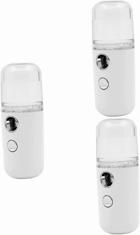 3pcs Mini Humidifier Skin Moistener Portable Nano Mist Sprayer for Hydrating Skin Enhancing Indoor Comfort for Essential Oils and Toner Compact Design Easy to Use
