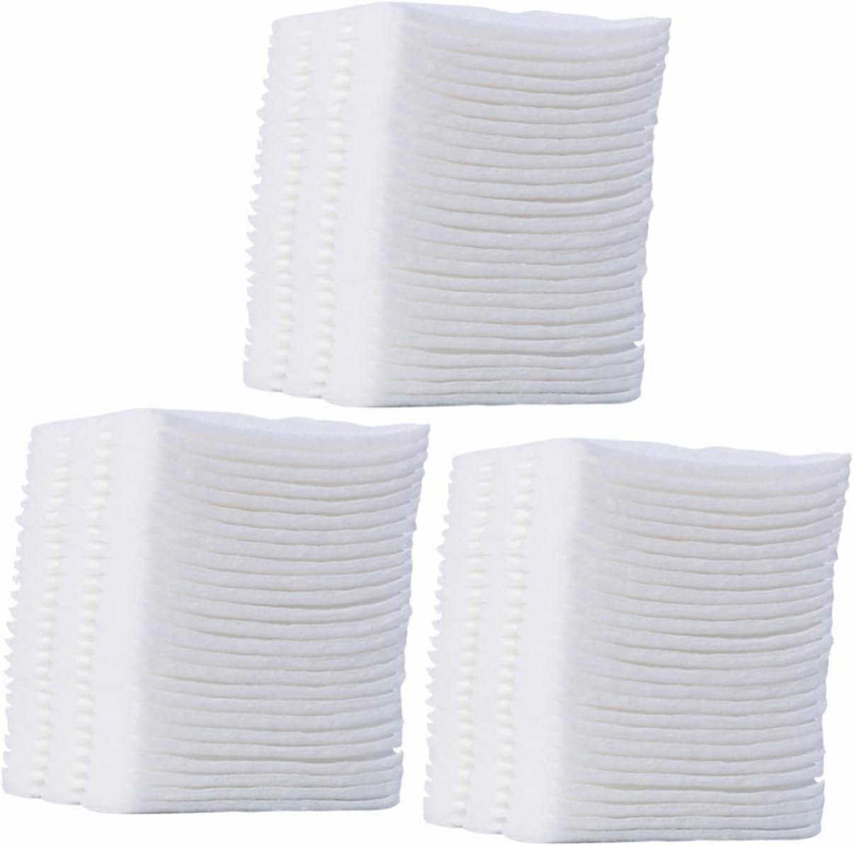 3sets Triple-Layer Reusable Face Pads Organic Cotton Makeup Rounds Exfoliating Cotton Rounds for Facial Cleansing *3 Random Color