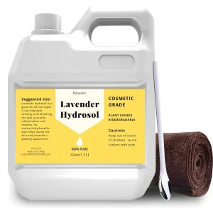 42 oz Lavender Hydrosol for Face Hydrating Mist Hydration, 100% Pure Lavender Water, Cleanses & Softens, Promotes Healthy Skin Cell, Suitable for All Skin Types