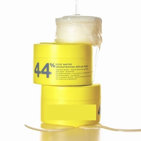 44% Rice Water Brightening Face Serum Pads | 5% Niacinamide & Alpha Arbutin to Reduces Dark Spots & Pigmentation | Toner Pads with Serum for Glowing Glass Skin | All Skin Types - 50N