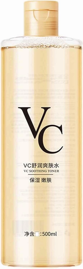 500 Ml Vc Toner, Vc Toner Intensive Brightening, Vitamin C Moisturizing Toners, 𝐕𝐜 𝐓𝐨𝐧𝐞𝐫 Refreshing, Hydrating Facial 𝐓𝐨𝐧𝐞𝐫 with Hyaluronic Acid, Deeply Hydrate(17.6 Fl Oz) (1pc)