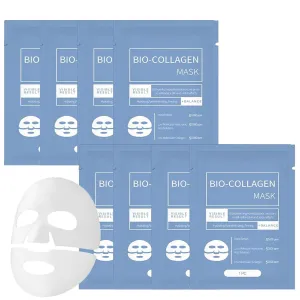 8Packs Coco Bio Collagen Mask, Coco Bio-Collagen Face Mask Korean, Collagen Anti Wrinkle Mask, Bio-Collagen Deep Mask, Hydrating Overnight Hydrogel Mask, Pore Minimizing, Elasticity (8 pcs)