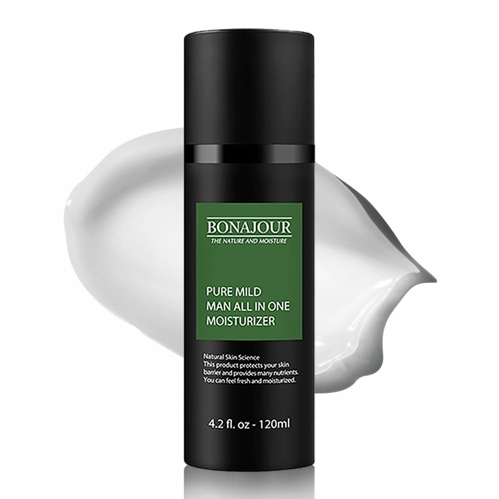 [BONAJOUR] Vegan Daily All-In-One Moisturizer for men, Natural & Organic Anti-Aging Face Lotion, Skincare for Men 4.2 Fl. Oz
