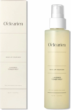 [O'CLEARIEN] Layered Toner Mist 5.24 fl. oz. | Trehalose for Hydrating, Centella Asiatica for Soothing, Anti-Aging, Non-Irritating for Sensitive Skin, Paraben Free, Natural Extracts