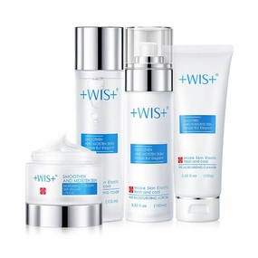  WIS  Moisturizing 4-Piece Skin Care Set - with Facial Cleanser, Toner, Lotion, Cream for for Cleansing, Hydration, Repair and Anti Aging