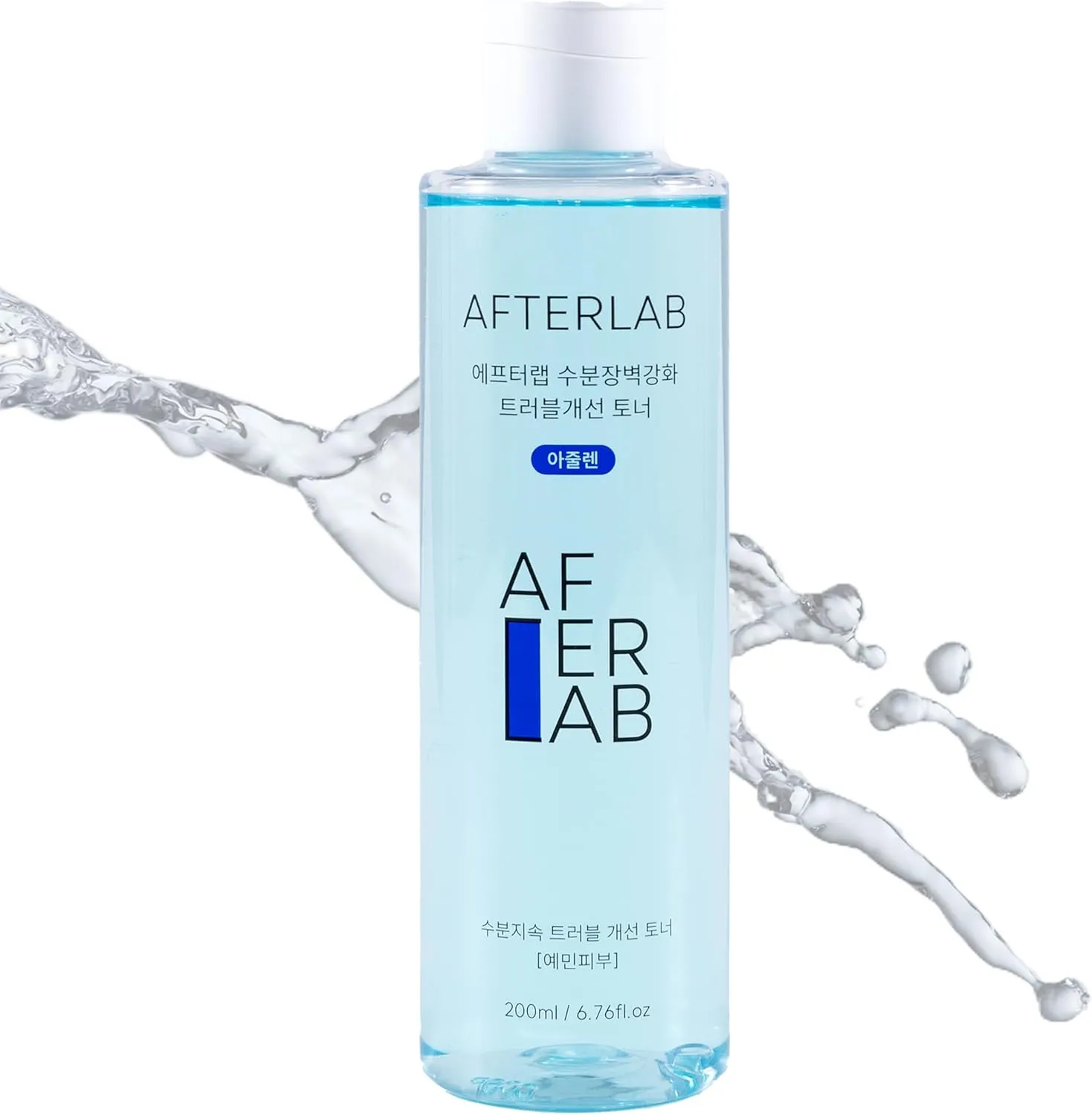 AFTERLAB Hydrating Barrier Clarifying Toner Azulene - PH5.5 Water-Based Hydrating Toner for Soothing Skin and Reducing Breakouts - Korean Skin Care (6.76 Fl Oz)