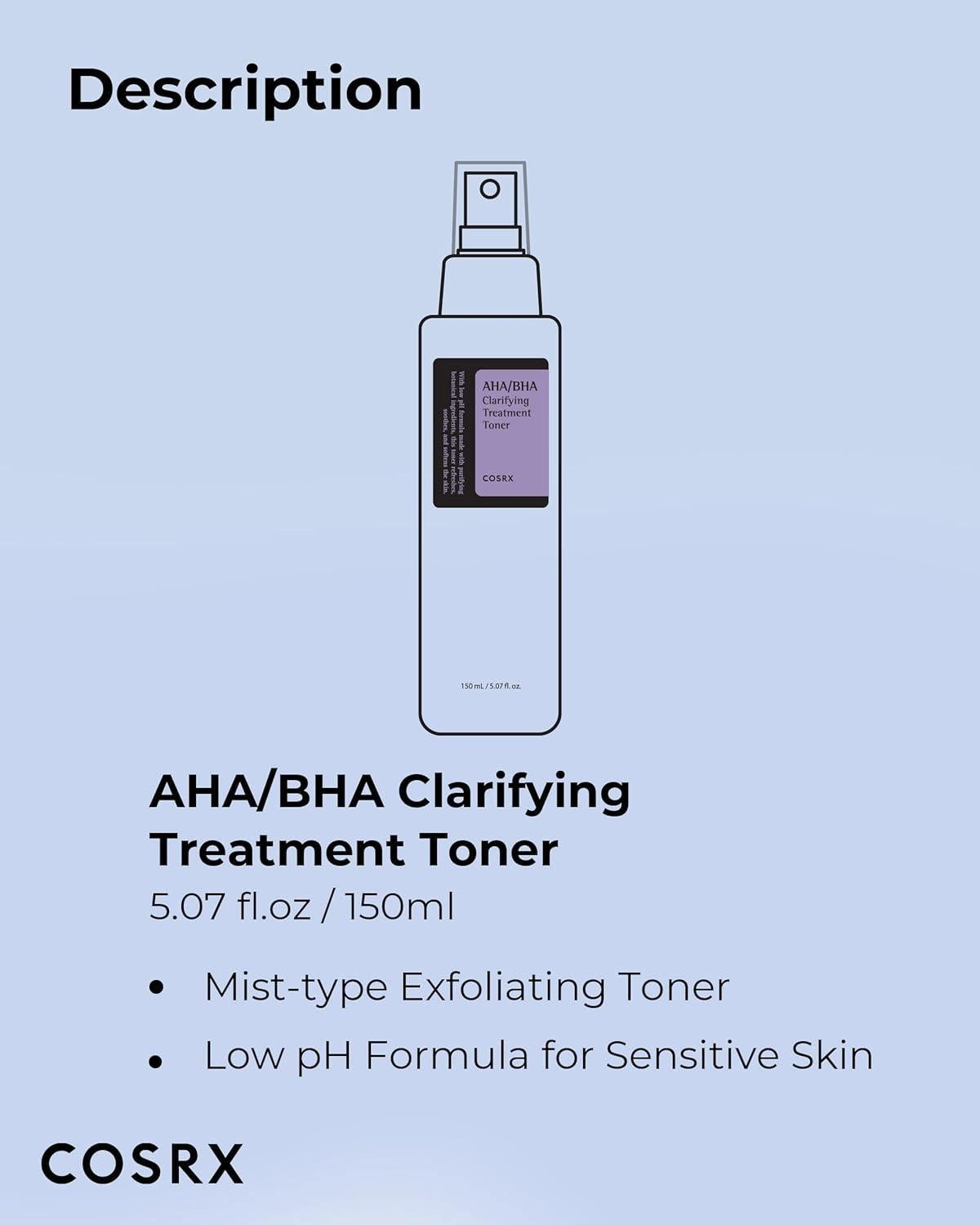 AHA/BHA Revitalising Clarifying Treatment Toner | COSRX
