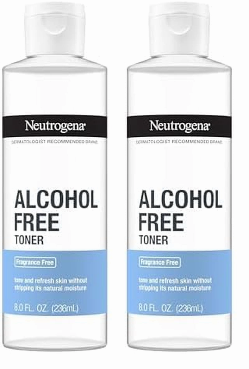 Alcohol-Free Gentle Daily Fragrance-Free Face Toner to Tone & Refresh Skin, Toner Gently Removes Impurities & Reconditions Skin, Hypoallergenic, 8 Fl. Oz