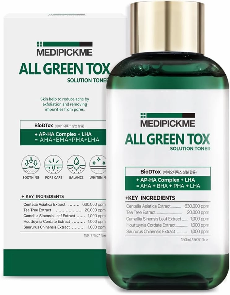 All Green Centella Toner 5.07 Fl Oz | Hydrating & Soothing Facial Toner with Centella Asiatica | Deeply Cleanses, Nourishes & Restores Skin Barrier | Korean Skincare for a Radiant Glow