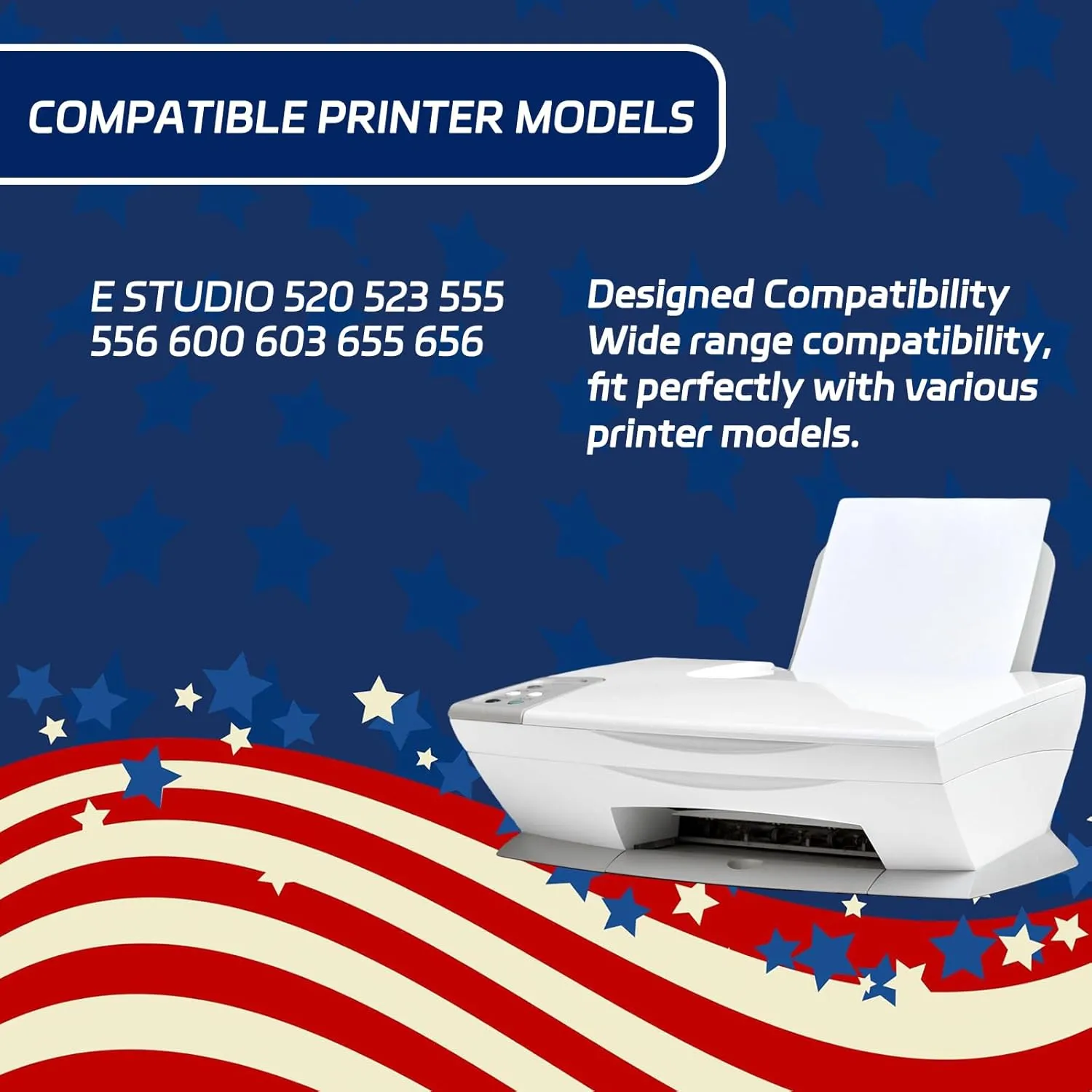 ALLC Compatible for Toshiba T-6000 Toner Cartridges Work for Toshiba E Studio 520 523 555 556 600 603 655 656 Printers, with Chip, High Yield 63400 Pages, Clear Printing (1 Pack Black)