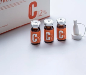 Alluring Vitamin C 12 Ampoule for Face with Glutathione, Hydrating Serum, Anti Aging Facial Serum - 3 Ampoules x 10ml each