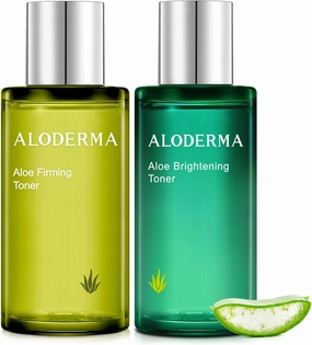 Aloderma Aloe Toner Set, 2 Pieces - Firming Toner, Brightening Toner