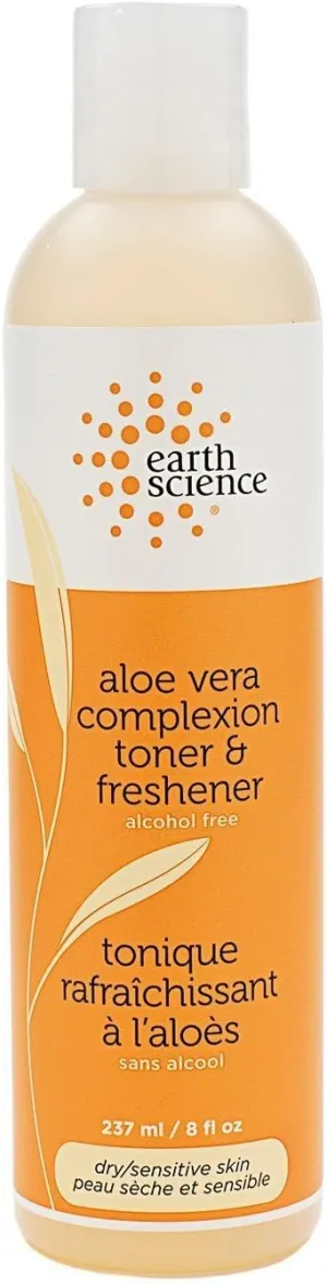 Aloe Vera Complexion Toner & Freshener with Aloe Vera, sea kelp & hyaluronic Acid — Alcohol Free, 8 oz.