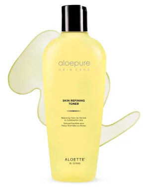 Aloette Skin Refining Toner for Face - Deep Cleansing Hydrating Facial Toner for Women & Men Rejuvenates, Nourishes & Revitalizes Skin - Gentle Skincare for Normal to Combination Skin - 8 Fl Oz