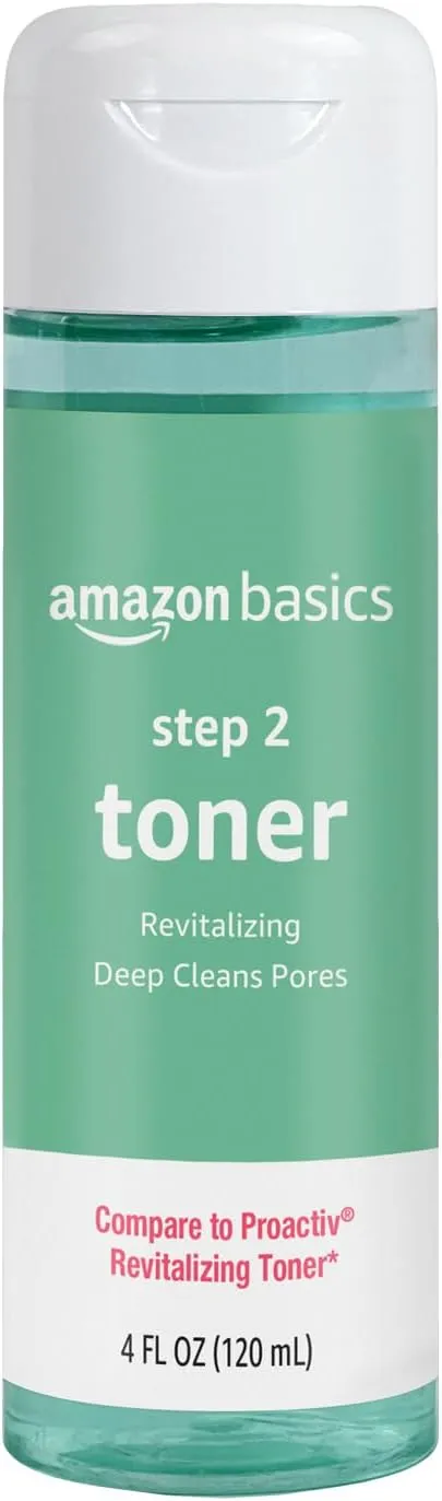 Amazon Basics 3-Step Acne Remedy System Toner, 4 Fluid Ounces, 1-Pack