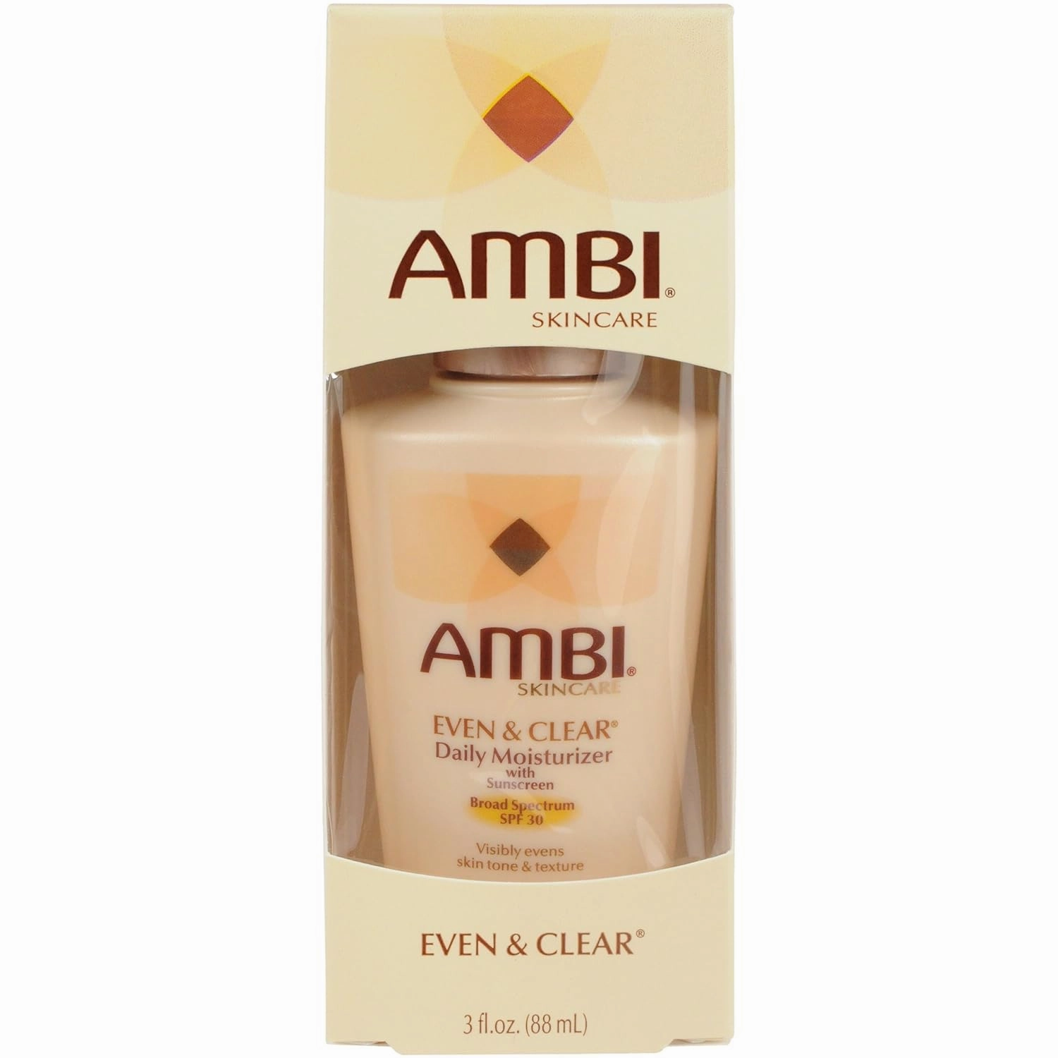 Ambi Even and Clear Daily Moisturizer with SPF 30, 3 Ounce
