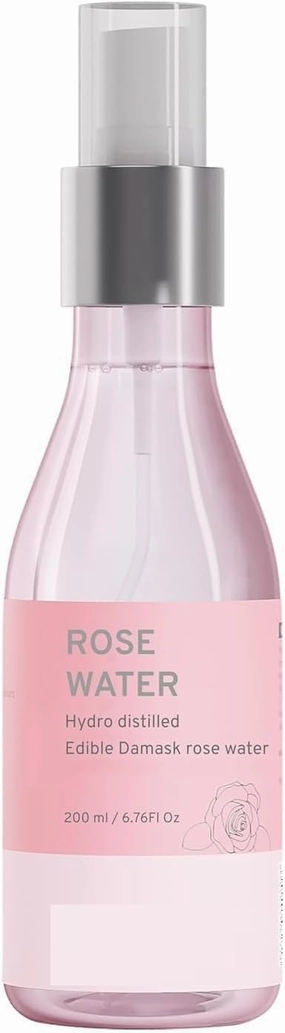 AMC 100% NAT.Ural Rose Water Face Toner | Hydrating & Alcohol-Free | Tightens Pores, Balances pH | for All Skin Types | 200ml