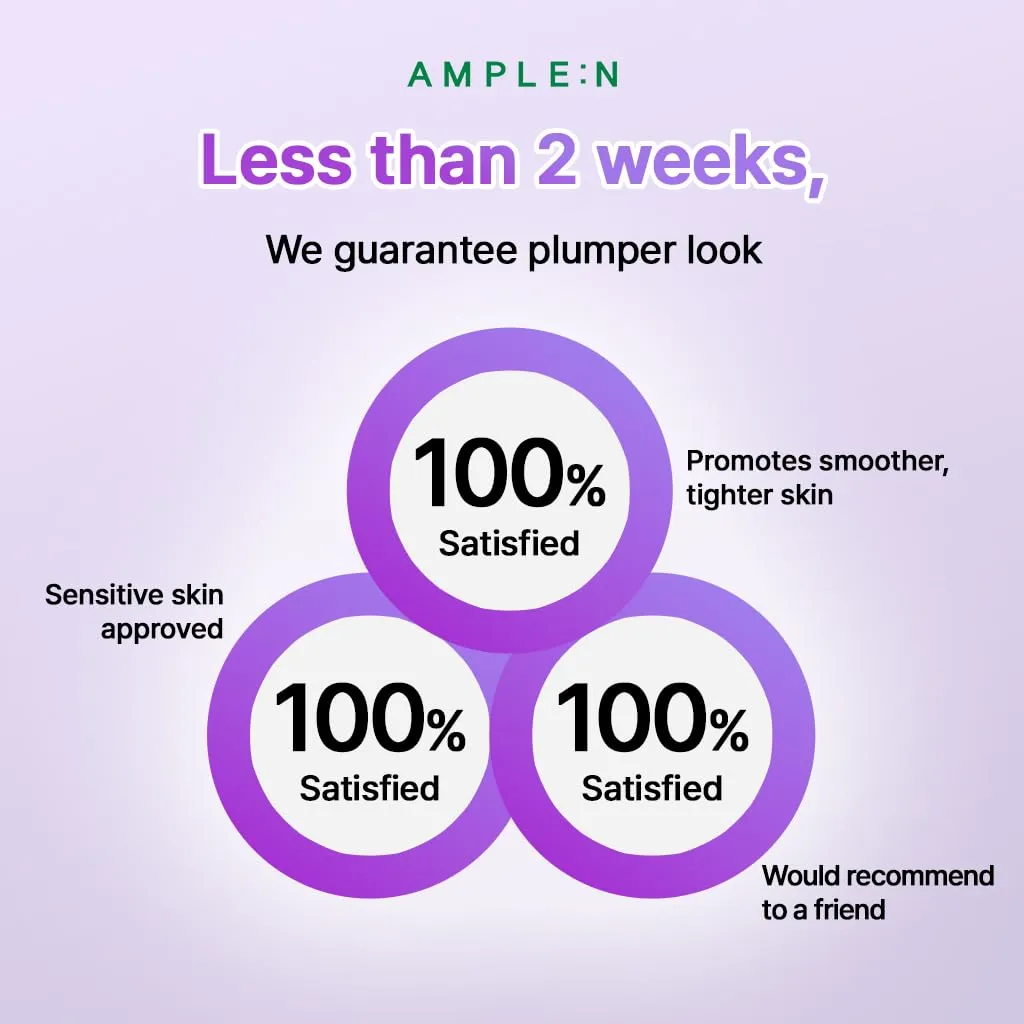 AMPLE:N Peptide Shot Serum 2X – Intensive Age Defying Concentrate Face Serum with Peptide Threads – Erasing Wrinkles and Improve Firmness – Lifting Sagging Skin – Plump, Repairs Skin, 3.38 fl.oz.