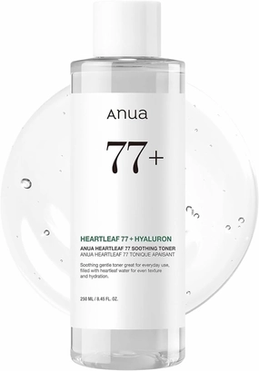 an-ua-Heartt-Leaves 7 Soothing Toner I pH 5.5 Trouble Care, Calming Skin, Refreshing, Hydrating, Purifying, Cruelty Free, Vegan,(250ml / 8.45 fl.oz.)