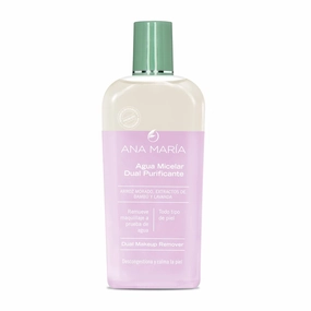 Ana Maria Agua Micelar Dual Purificante Todo Tipo de Piel Descongestiona y Calma la Piel | Dual Makeup Remover 6oz-180ml