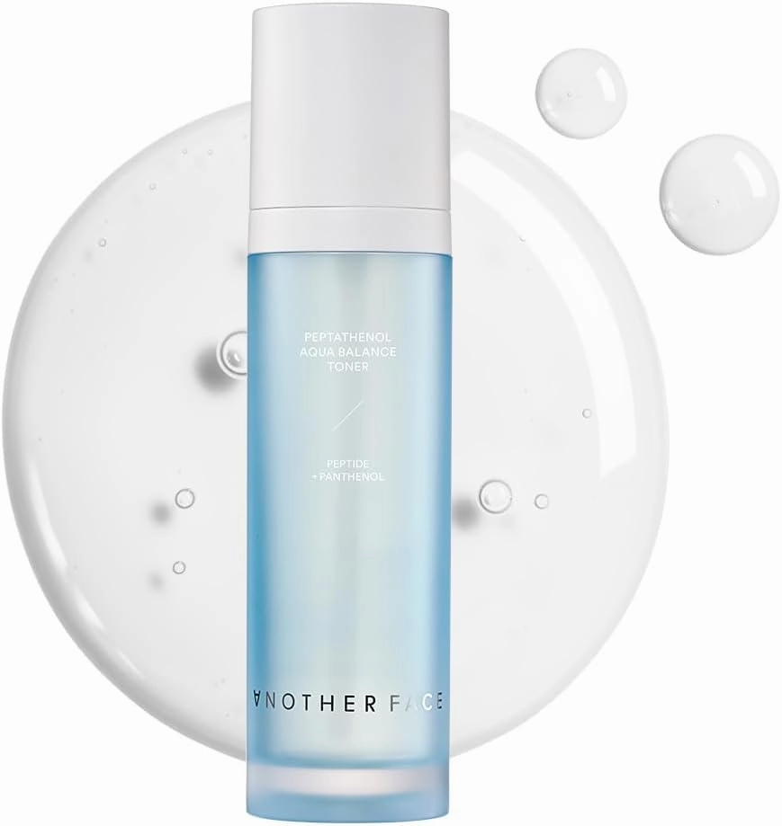 Another FACE PEPTATHENOL™ Aqua Balance Toner 4.05 Fl. Oz, Daily Moisturizer for Dry Skin, Exfoliating for Smooth Skin, Sebum Control, Non-Irritation for Sensitive Skin, Vegan, Korean Skin Care