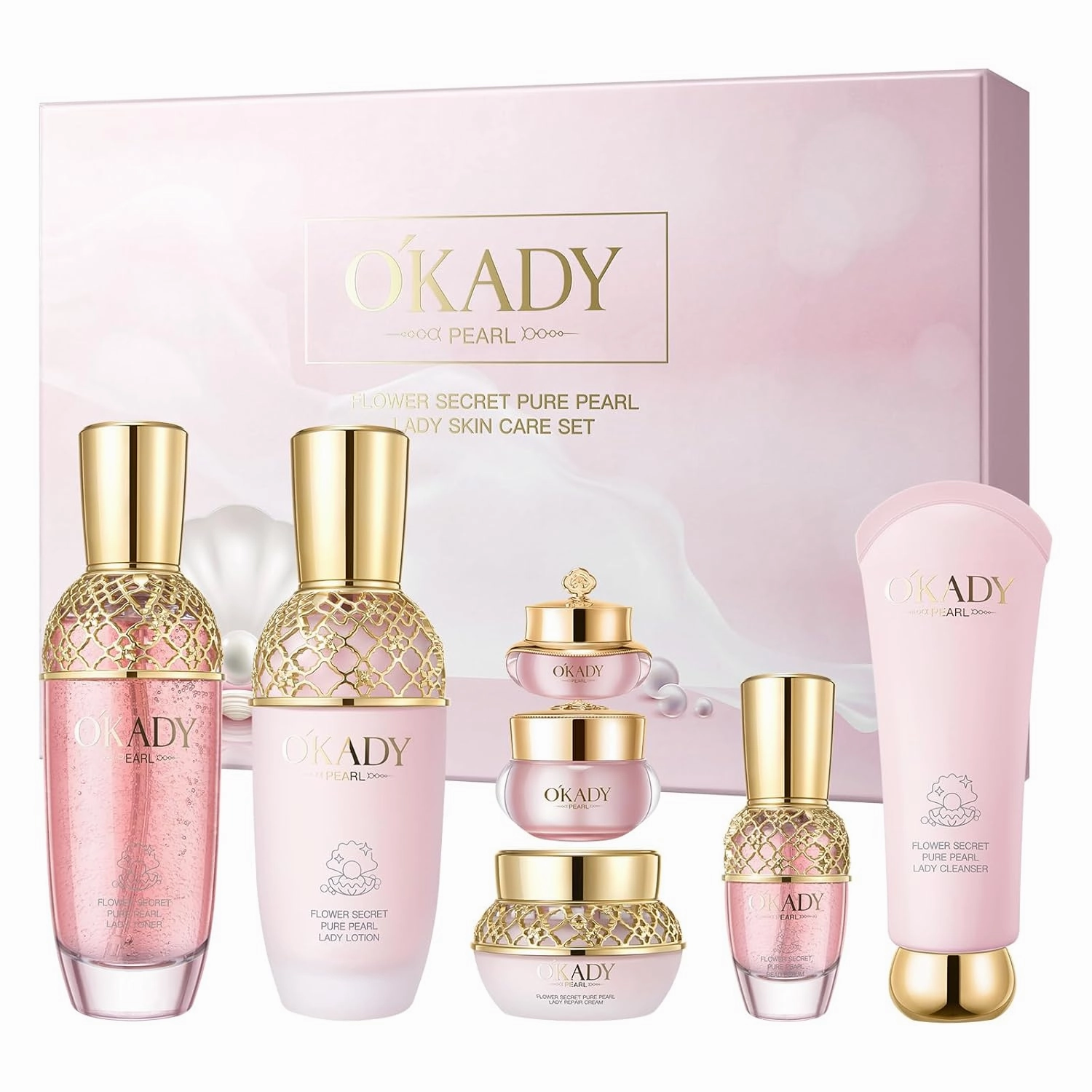 Anti-Aging Skin Care Set & Kit For Women Facial Skin Care Routine Set Kit 7-In-1 Set Gift Set