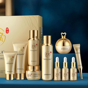 Anti Aging Skin Care Set Gentle Skin | Complete Skincare Process Beauty Skin Care Kit Gift Sets & Kits with Cleanser, Toner, Lotion, Essence, Face Cream, Eye Cream for Women Girl Gifts 10-pcs