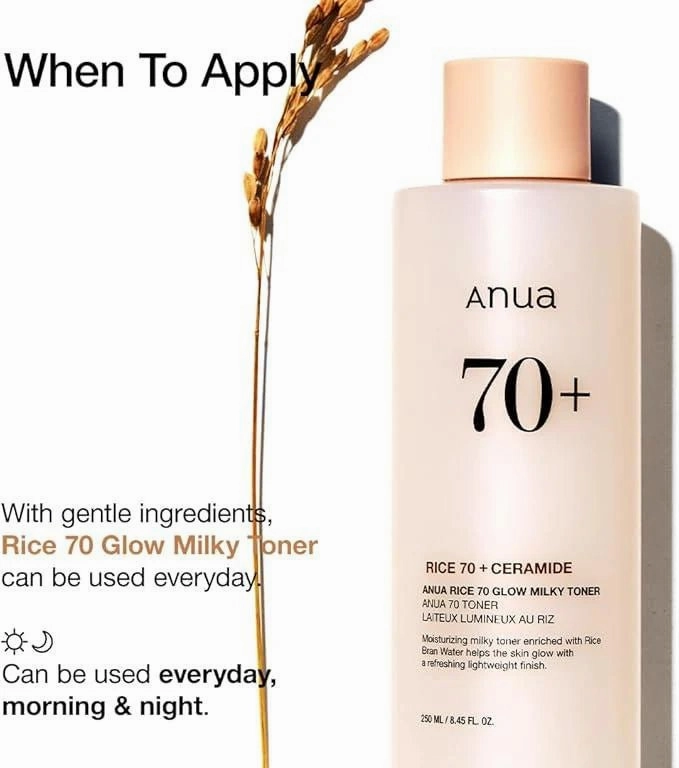 ANUA Rice 70 Glow Milky Toner