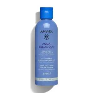 APIVITA Aqua Beelicious Perfecting & Hydrating Toner | Hydrating & Soothing Dewy Toner with Honey, Prebiotics & Flowers, 200 mL / 6.67 oz
