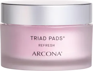ARCONA Triad Pads - Cold Processed Cranberry and Rice Toner, Brightening Toner Pads for Face, 45 Facial Toner Pads. Made in The USA.