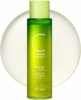 Ariul Green Vitamin C Balancing Toner – Gentle Exfoliation & Skin Balancing with 15% Kakadu-C Complex, PHA 1%, CICA, Vegan Formula, Korean Skin Care, 150ml / 5.07 fl. oz
