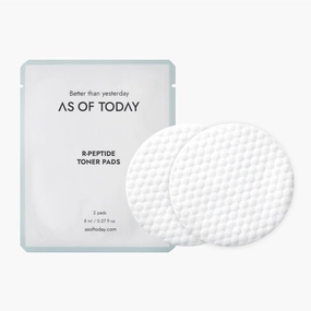 AS OF TODAY R-Peptide Toner Pads (60 pads) - Minimizing Pores & Clarifying Exfoliating Dead Skin Face Toner Pads, pH Balanced Daily Peeling Pad - Skin Soothing & Balancing