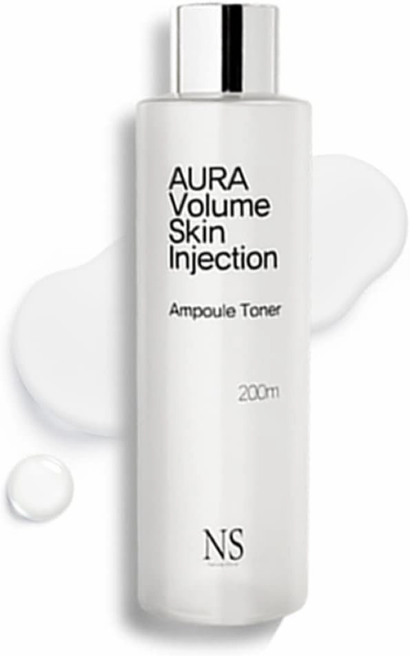 Aura Volume Skin Injection Ampoule Toner | Korean Skin Care | Improvement of Volume Elasticity | High-Content Peptide Liposomal Adenosine (6.7 fl oz)