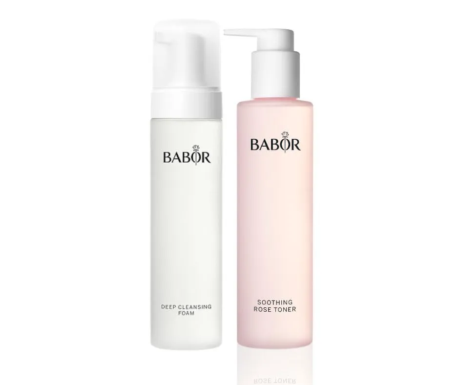 BABOR Soothing Rose Toner & Deep Cleansing Foam Bundle