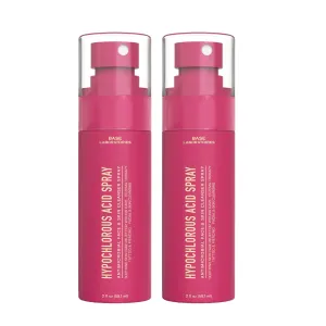 BASE LABORATORIES Hypochlorous Acid Spray for Face & Skin - Travel Size - Magic Facial Toner Spray & Cleaner - Skin Repair Solution helps reduce redness, acne - HOCL Molecule Spray 4oz (2 x 2oz) - 2PK