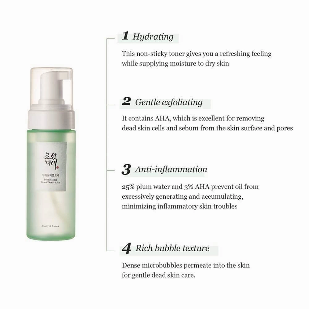 BEAUTY OF JOSEON Green Plum Refreshing Toner : AHA   BHA (150ml)