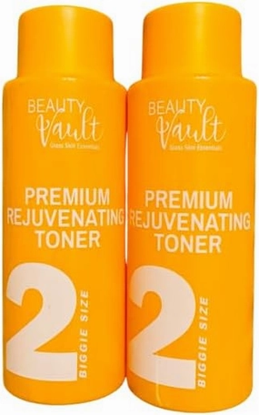 Beauty Vault Premium Rejuvenating Toner, 2 Bottles x 120mL