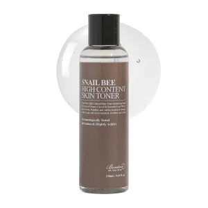 BENTON Snail Bee High Content Skin (Toner) - Snail Mucin Toner, Snail Mucin Essence Toner, Bee Venom Korean Toner, Korean Skin Care Snail Toner, Face Skin Care Snail Essence, Snail Mucin Moisturizer